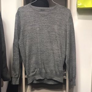 J. Crew Grey Cotton Knit Sweater